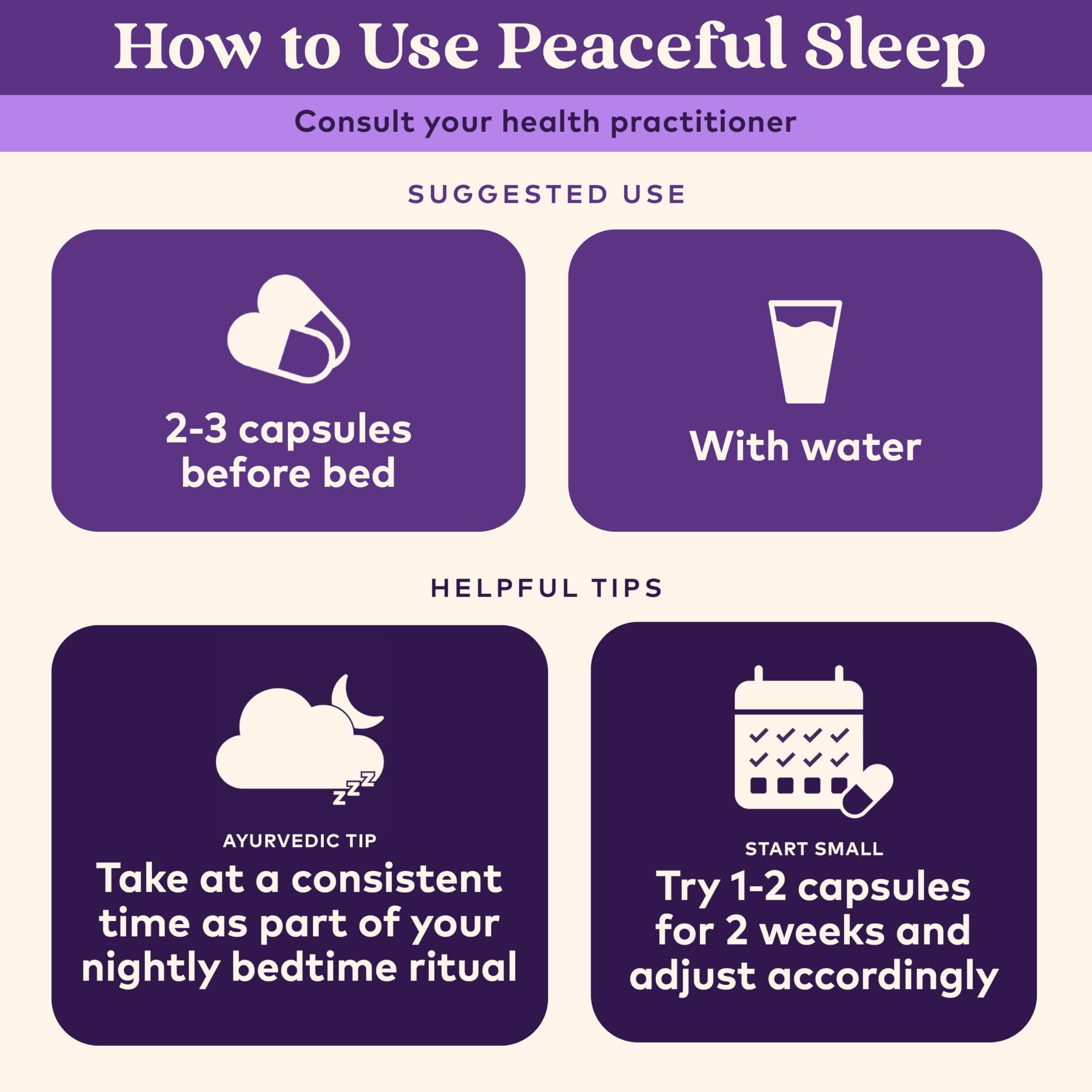 Organic herbs used in ORGANIC INDIA Peaceful Sleep supplement