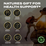 Organic In Harmony Shilajit Gummies side view of container