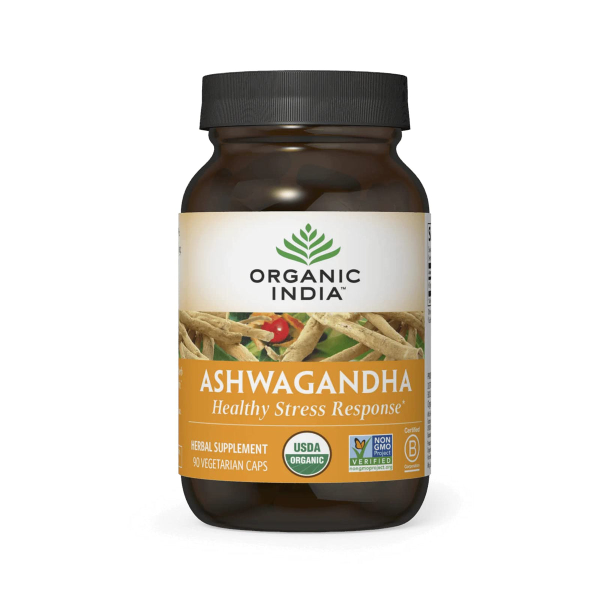 ORGANIC INDIA Ashwagandha Capsules front view