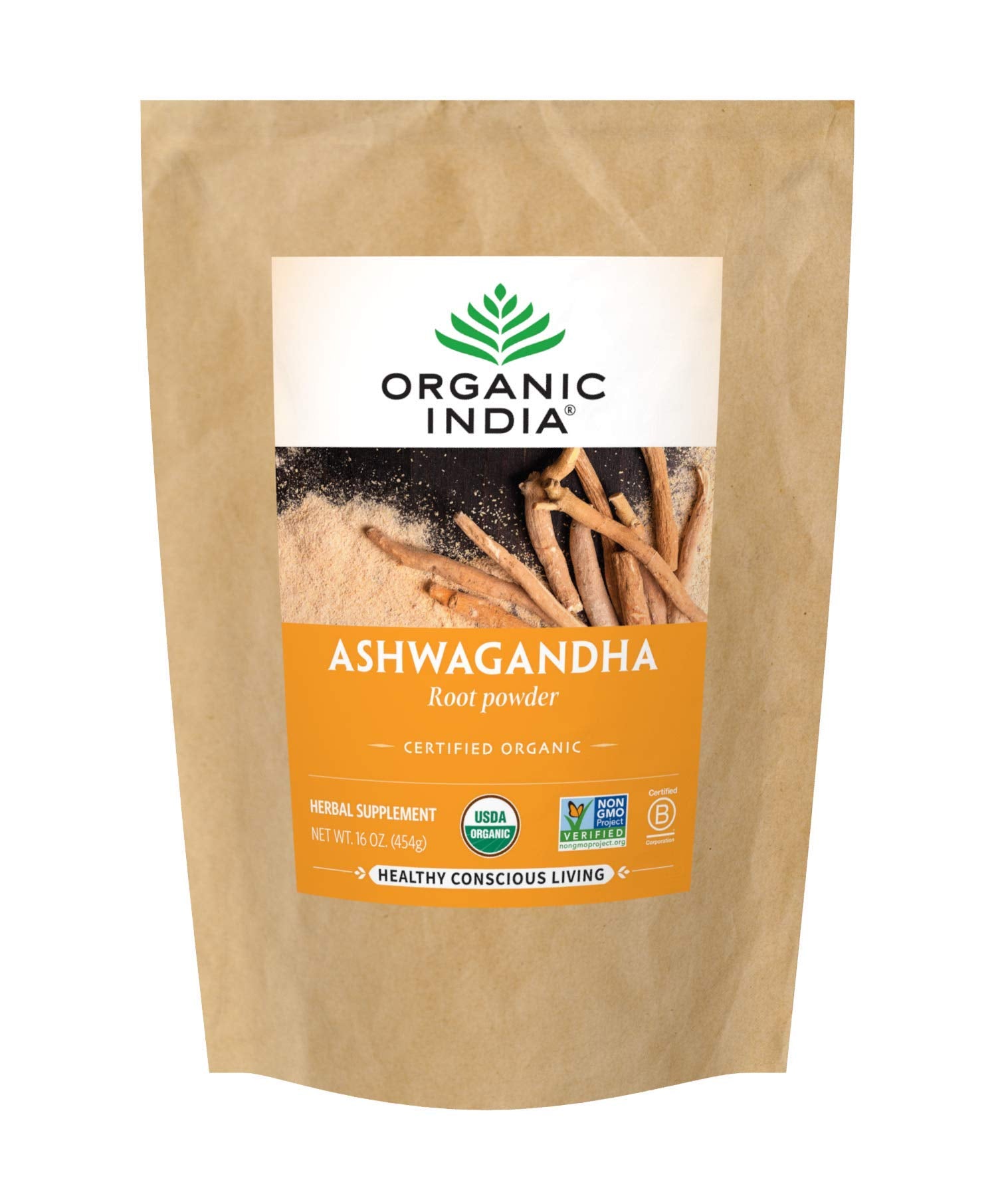 ORGANIC INDIA Ashwagandha Capsules front view