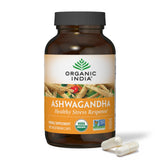 ORGANIC INDIA Ashwagandha Capsules front view with packaging