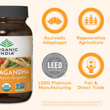 ORGANIC INDIA Ashwagandha Capsules with organic ingredients
