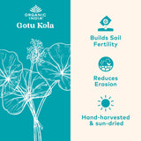 ORGANIC INDIA Gotu Kola Capsules side view showing label