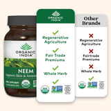 ORGANIC INDIA Neem Capsules with other herbal supplements