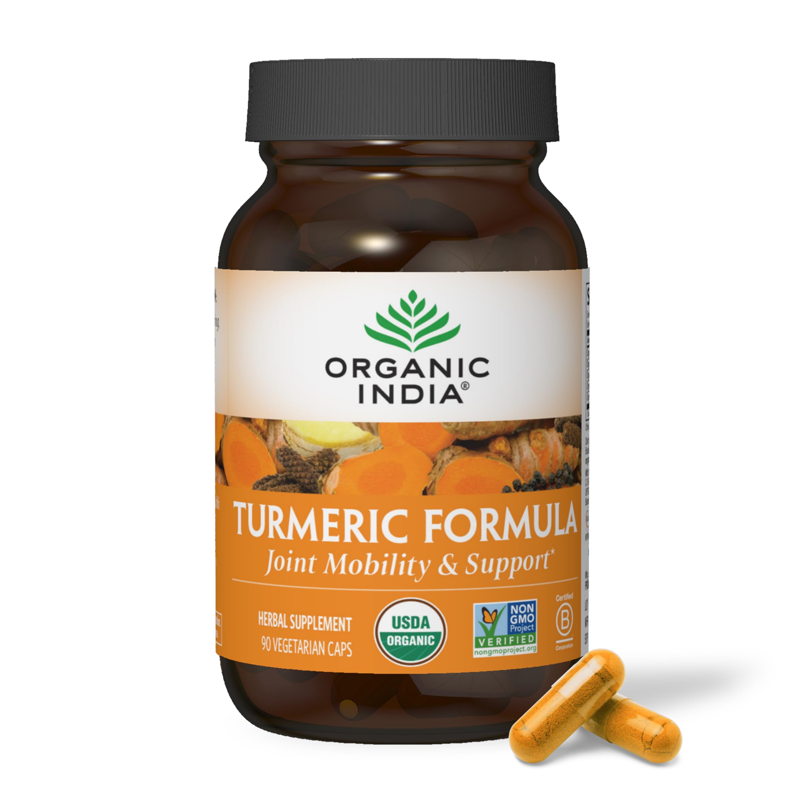 ORGANIC INDIA Turmeric Supplement 198g front view