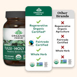 Organic ingredients of ORGANIC INDIA Holy Basil Tulsi