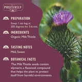 Organic Positively Tea Company Milk Thistle Supplement 150g side view