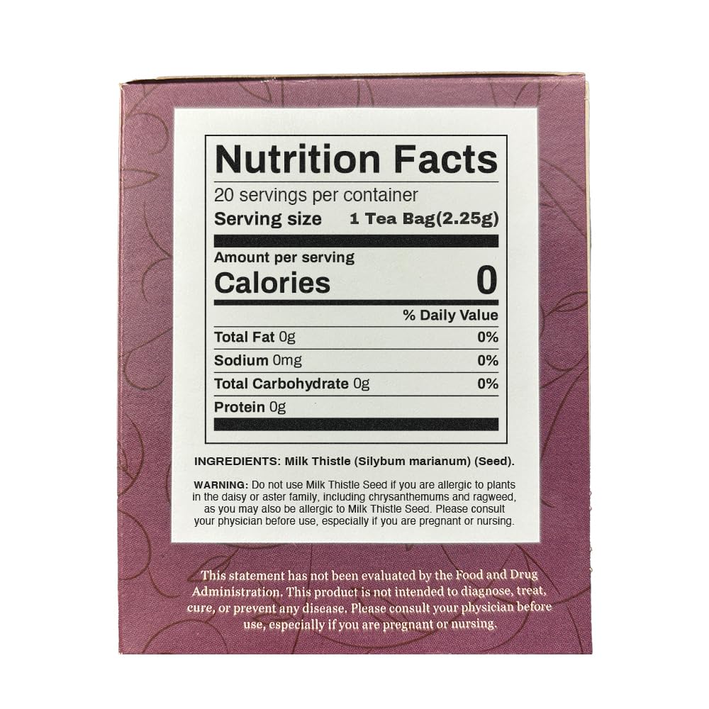 Organic Positively Tea Company Milk Thistle Supplement 150g with measuring spoon