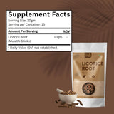 ORGANIC SPREE Licorice Root Mulethi Sticks with a measuring spoon