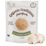 Organic Traditions Lion's Mane Mushroom Powder front view packaging