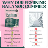 ORGANIC UPLIFT Feminine Balance Gummies packaging side view