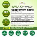 Organic Veda Amla Vitamin C Capsules side view