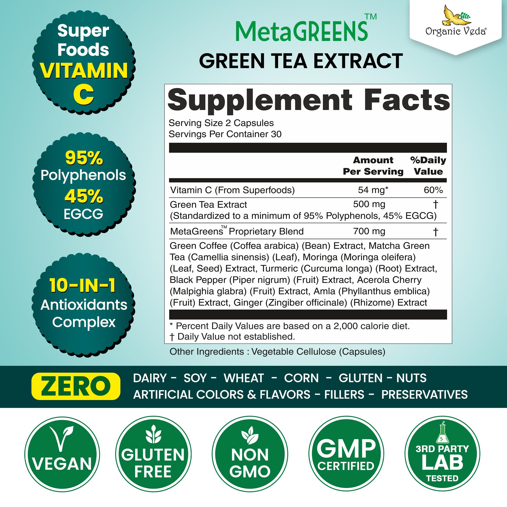 Organic Veda Green Tea 10-in-1 Supplement lifestyle scene