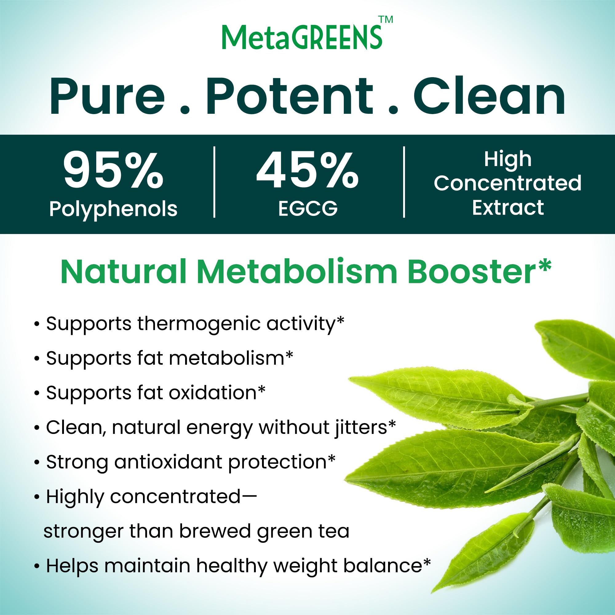 Organic Veda Green Tea 10-in-1 Supplement side view