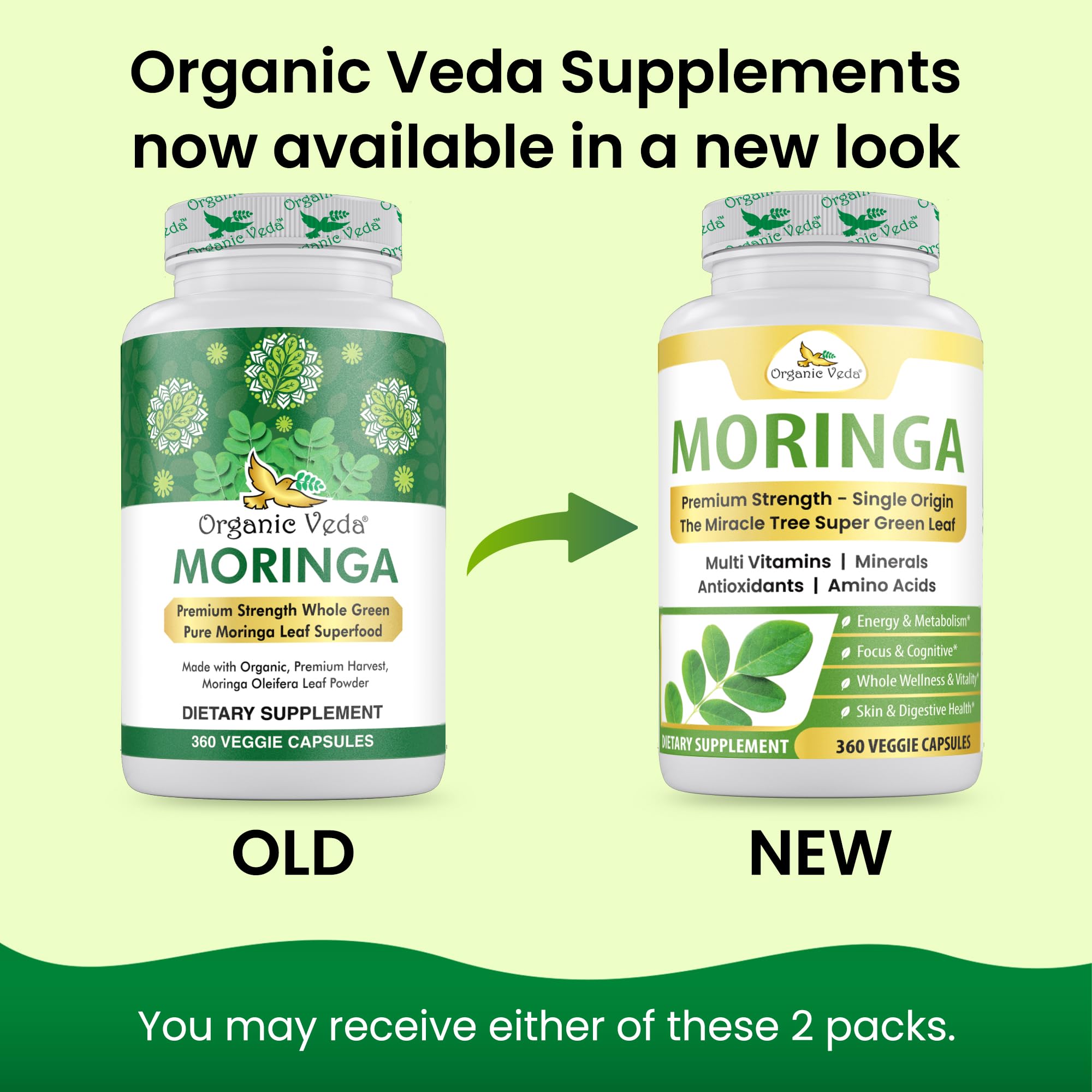 Organic Veda Moringa Capsules ingredients list