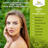 Organic Veda Neem Oil 161g in a bathroom setting