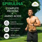 Organic Veda Spirulina Capsules 100g back view