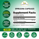 Organic Veda Spirulina Capsules 100g side view
