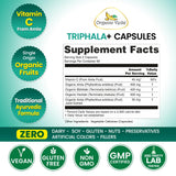 Organic Veda Triphala Capsules side view showing label