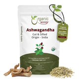Organic Way Ashwagandha Root 113g front view packaging