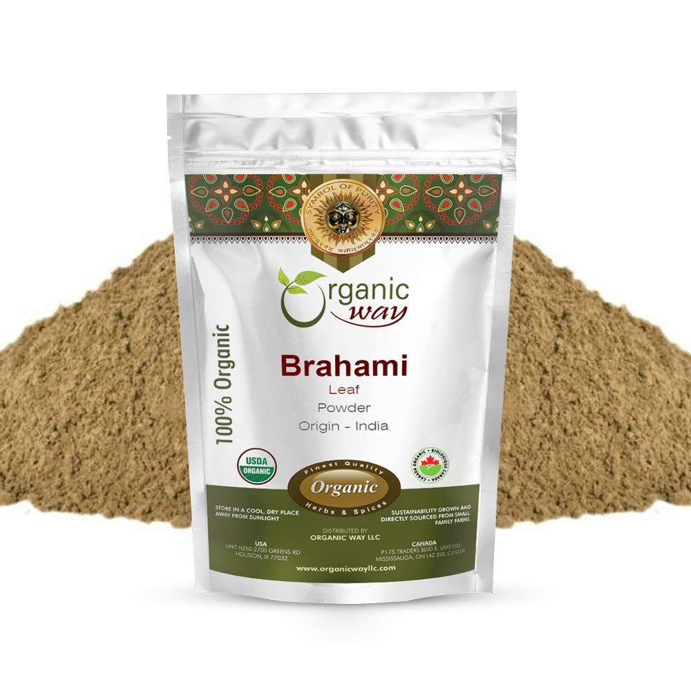 Organic Way Bacopa Monnieri Powder front view packaging