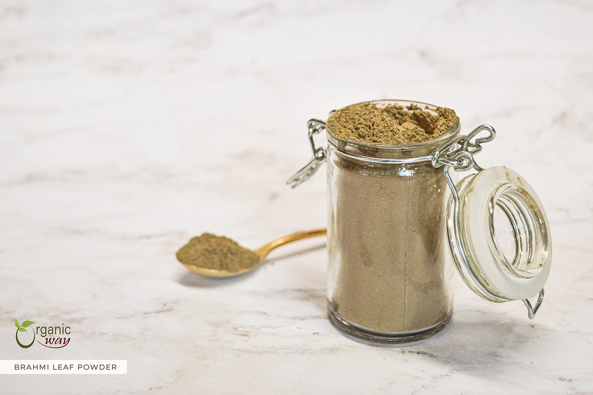 Organic Way Bacopa Monnieri Powder lifestyle scene in kitchen