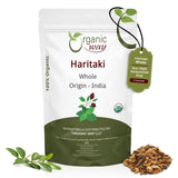 Organic Way Haritaki Whole 109g front view packaging