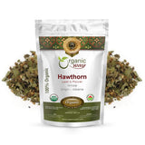 Organic Way Hawthorn Leaf & Flower Whole 100g front view packaging