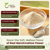 Organic Way Marshmallow Root Powder in a cup of tea