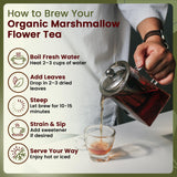 Organic Way Marshmallow Root Powder in a glass jar
