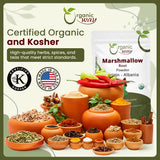 Organic Way Marshmallow Root Powder in a glass jar