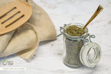 Organic Way Stevia Leaf Cut & Sifted close-up of leaves