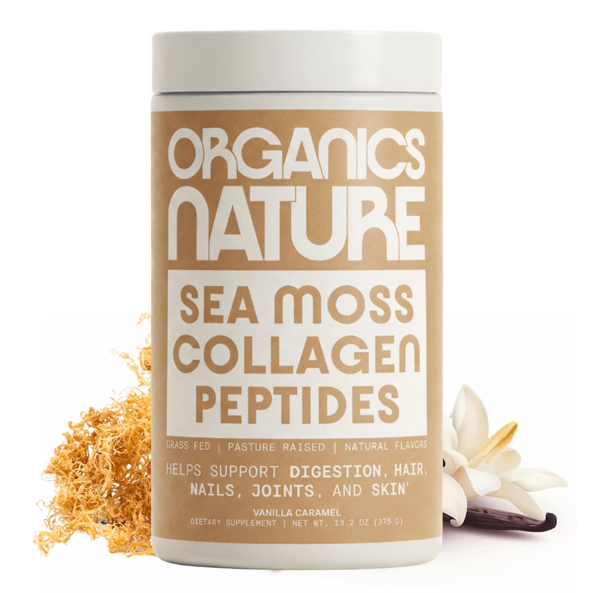 ORGANICS NATURE Vanilla Caramel Collagen front view packaging