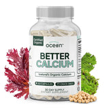 Organics Ocean Better Calcium bottle front view with 90 capsules