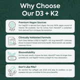 Organics Ocean Better D3 + K2 softgel ingredients list