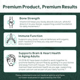 Organics Ocean Better D3 + K2 softgels with coconut MCT oil