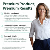 Organics Ocean Better Iron bottle with capsules spilled out