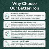 Organics Ocean Better Iron bottle with natural background