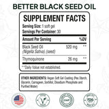Organics Ocean Black Seed Oil Capsules 50g back view