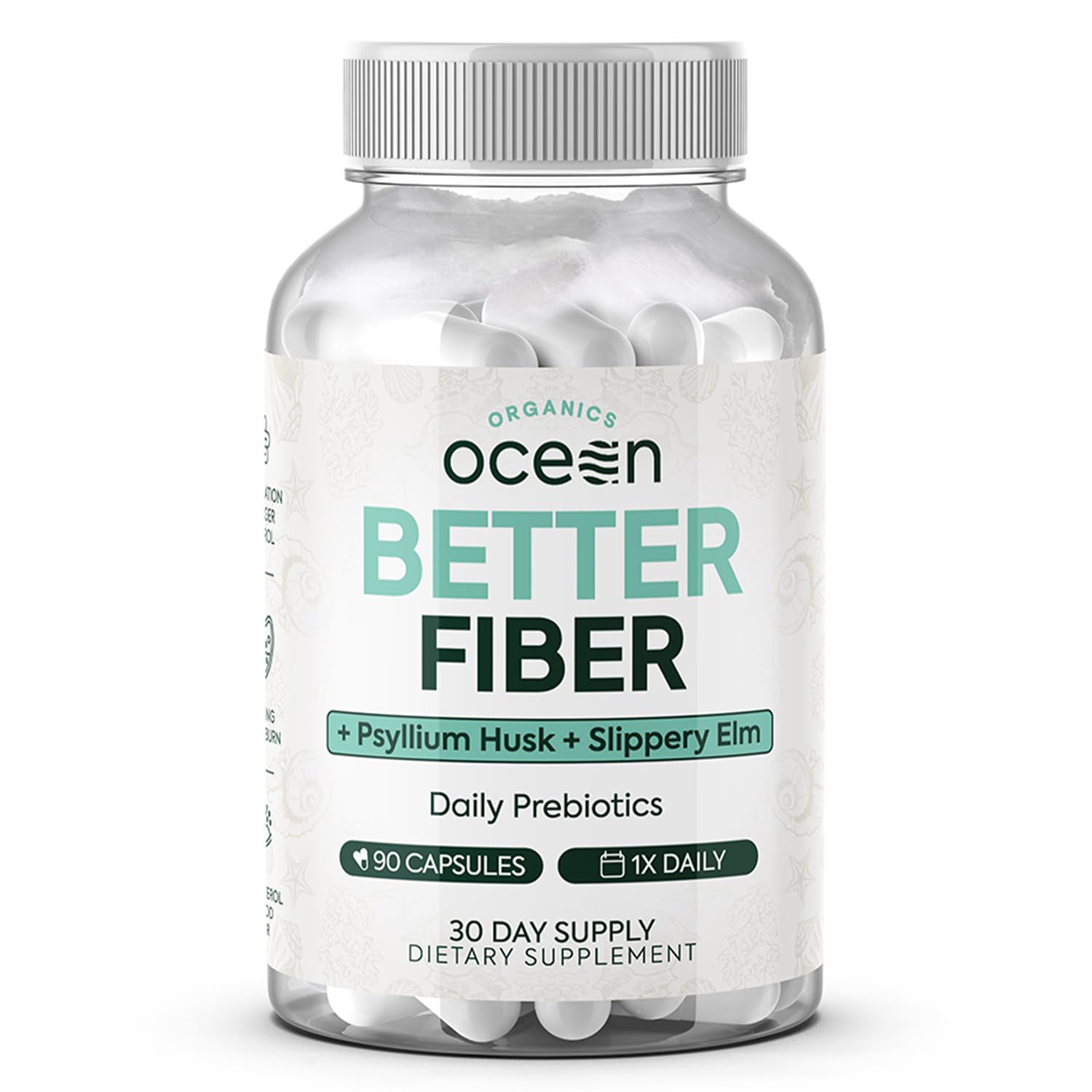 Organics Ocean High Fiber Supplement bottle front view