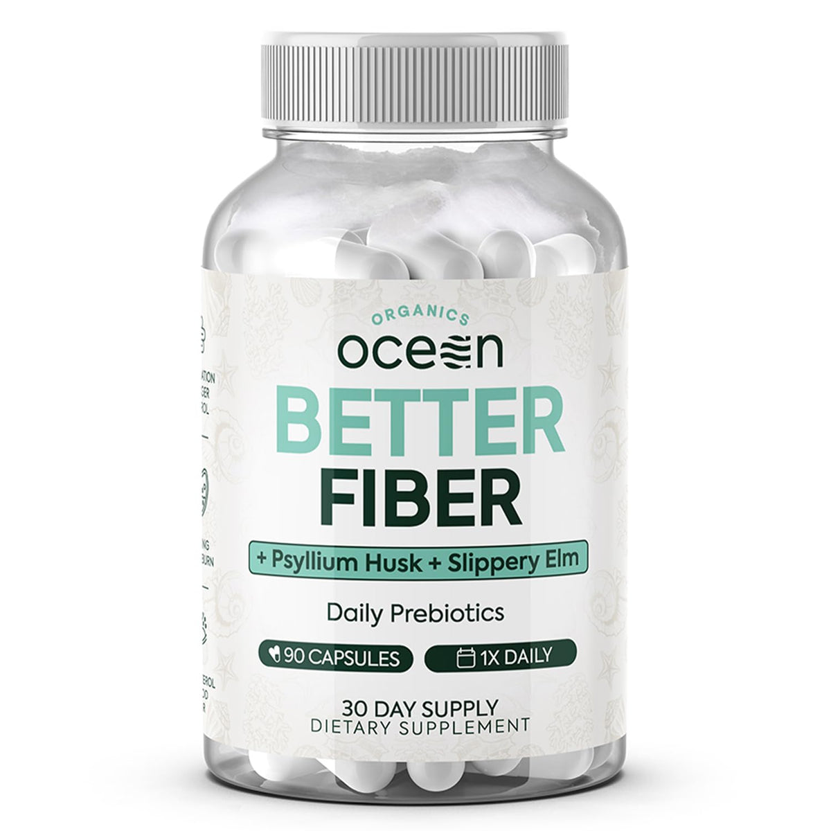 Organics Ocean High Fiber Supplement bottle front view