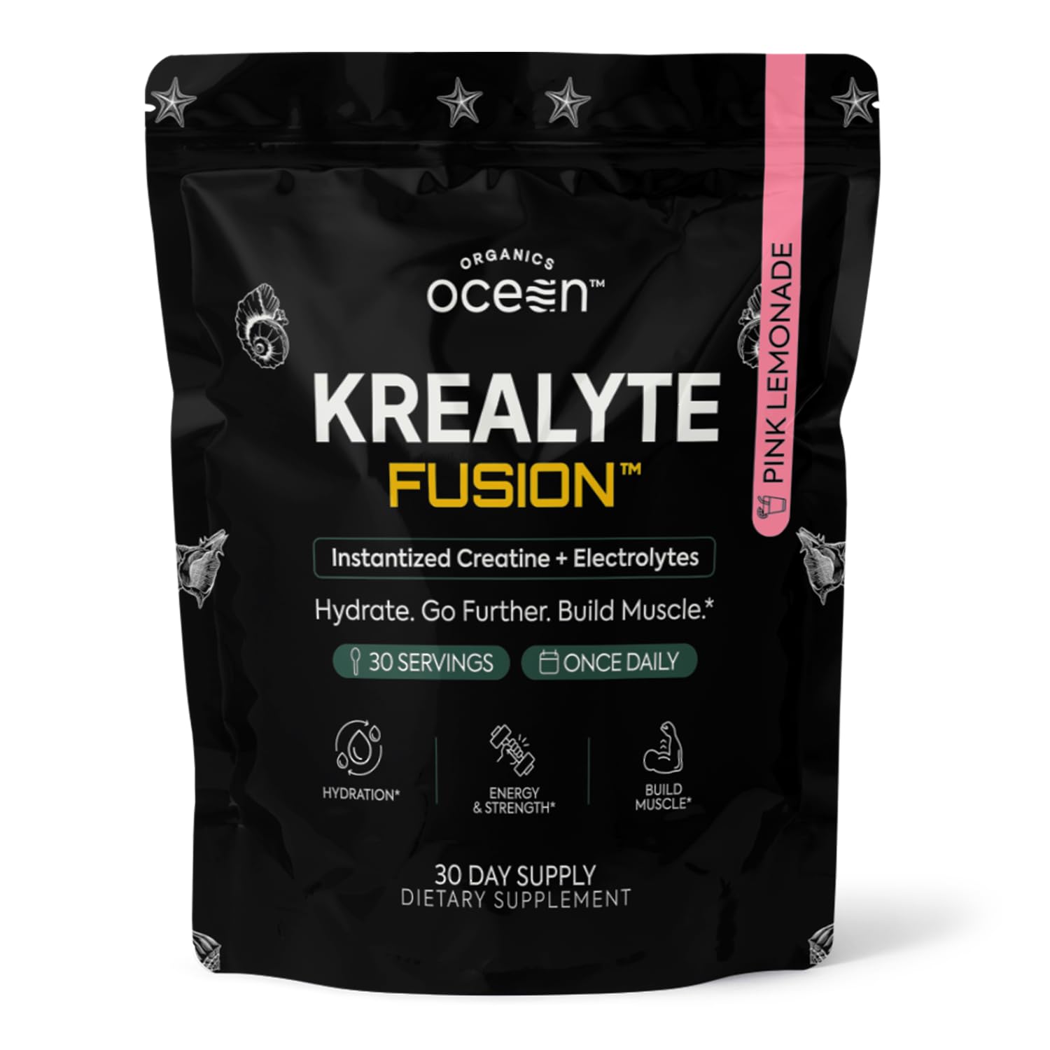 Organics Ocean Krealyte Fusion front view with packaging