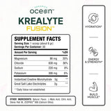 Organics Ocean Krealyte Fusion side view showing nutritional information