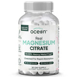 Organics Ocean Magnesium Citrate Capsules 250mg front view