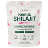 Organics Ocean Shilajit Gummies front view with packaging