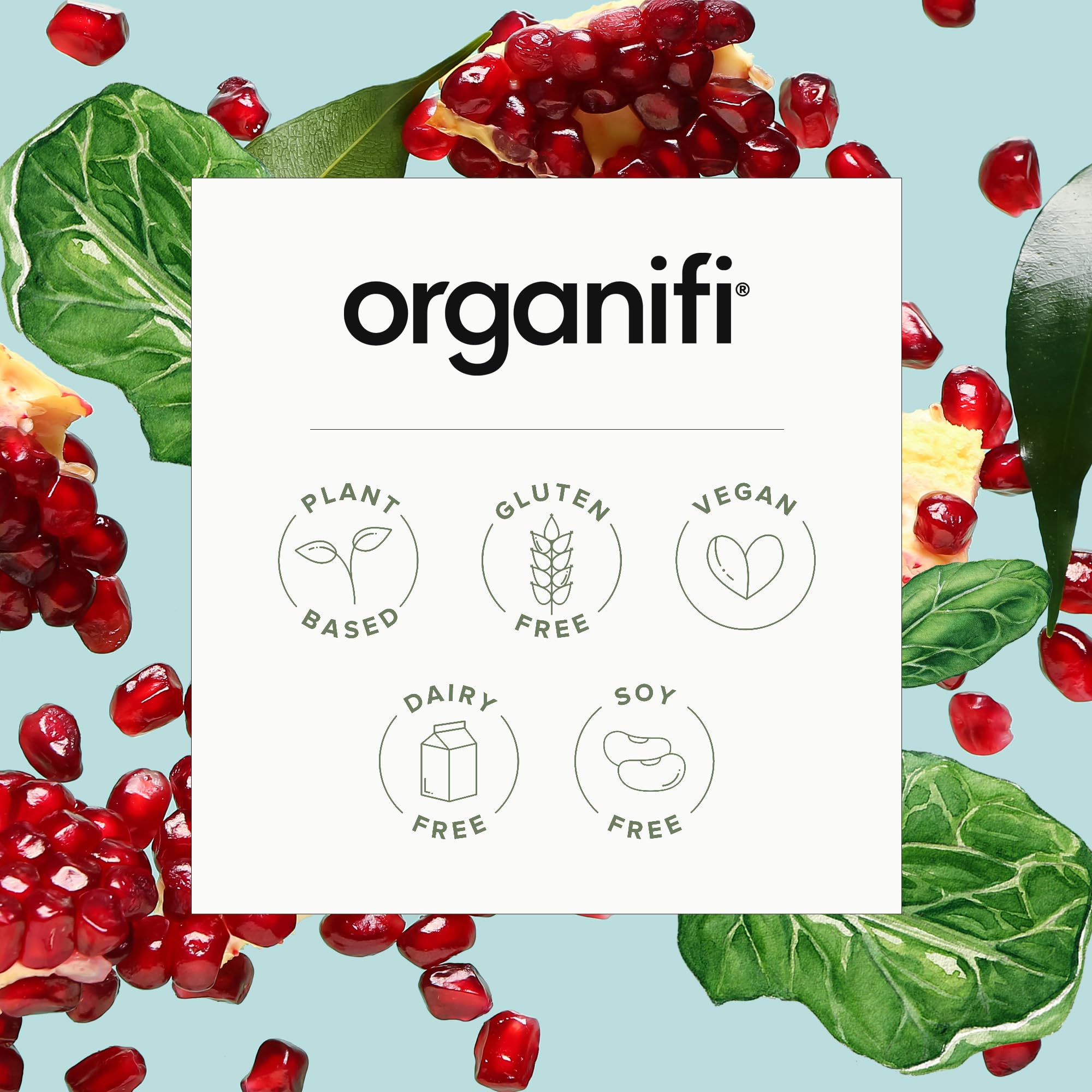 Organifi Green Juice Powder 259g mixed in a glass of water