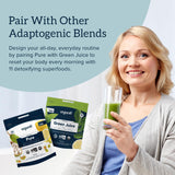 Organifi Pure Focus Supplement with a glass of water