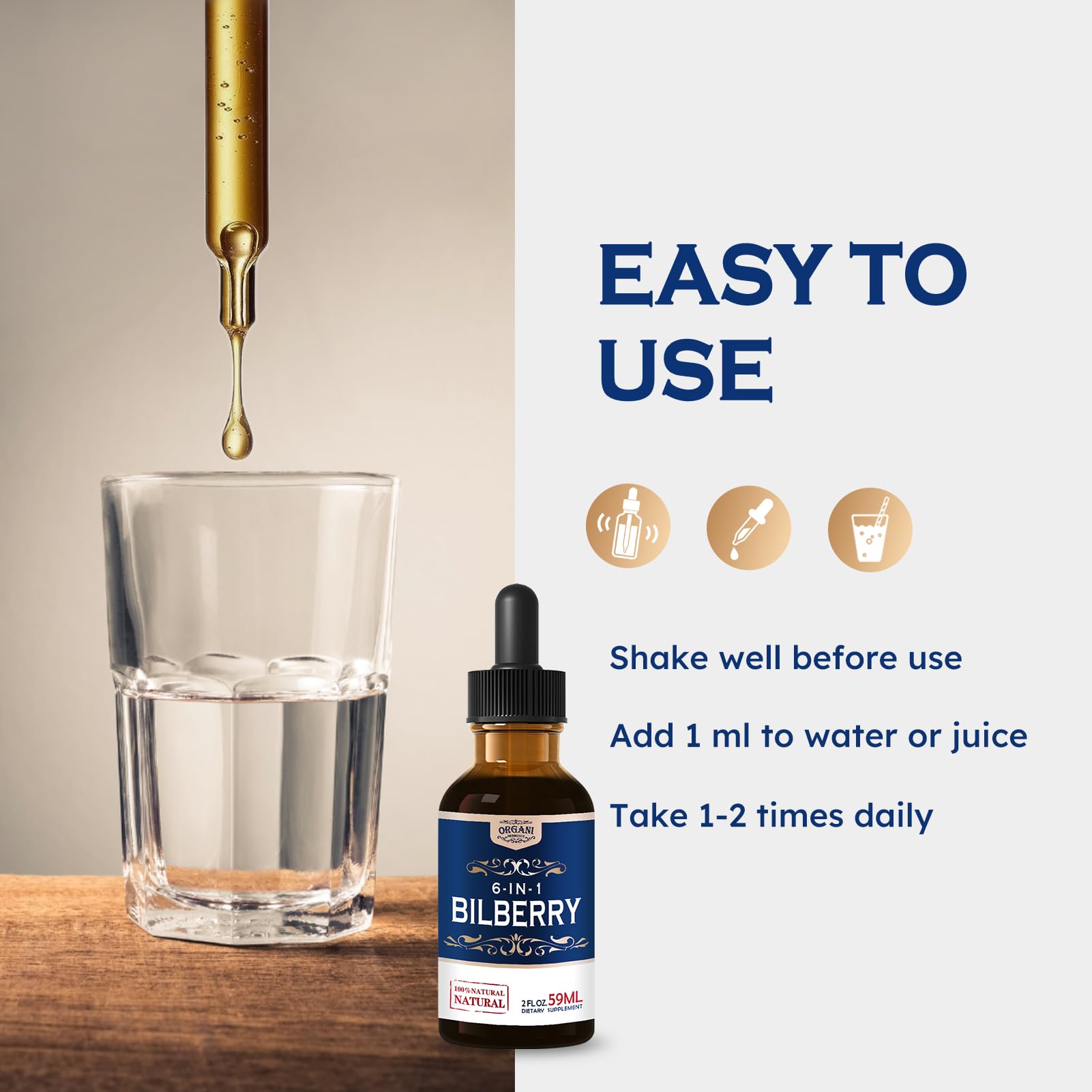 ORGANIHERBENCE Bilberry Drops ingredients list
