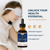 ORGANIHERBENCE Lotus Flowers Drops 30ml back view with ingredient list