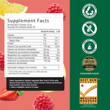 Organika Collagen Electrolyte Powder 360g in a glass of water